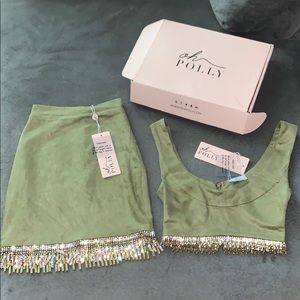 Oh Polly Olive Tassel Set